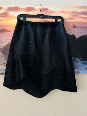 3.1. Phillip Lim Black Scalloped Line Skirt/4/ New